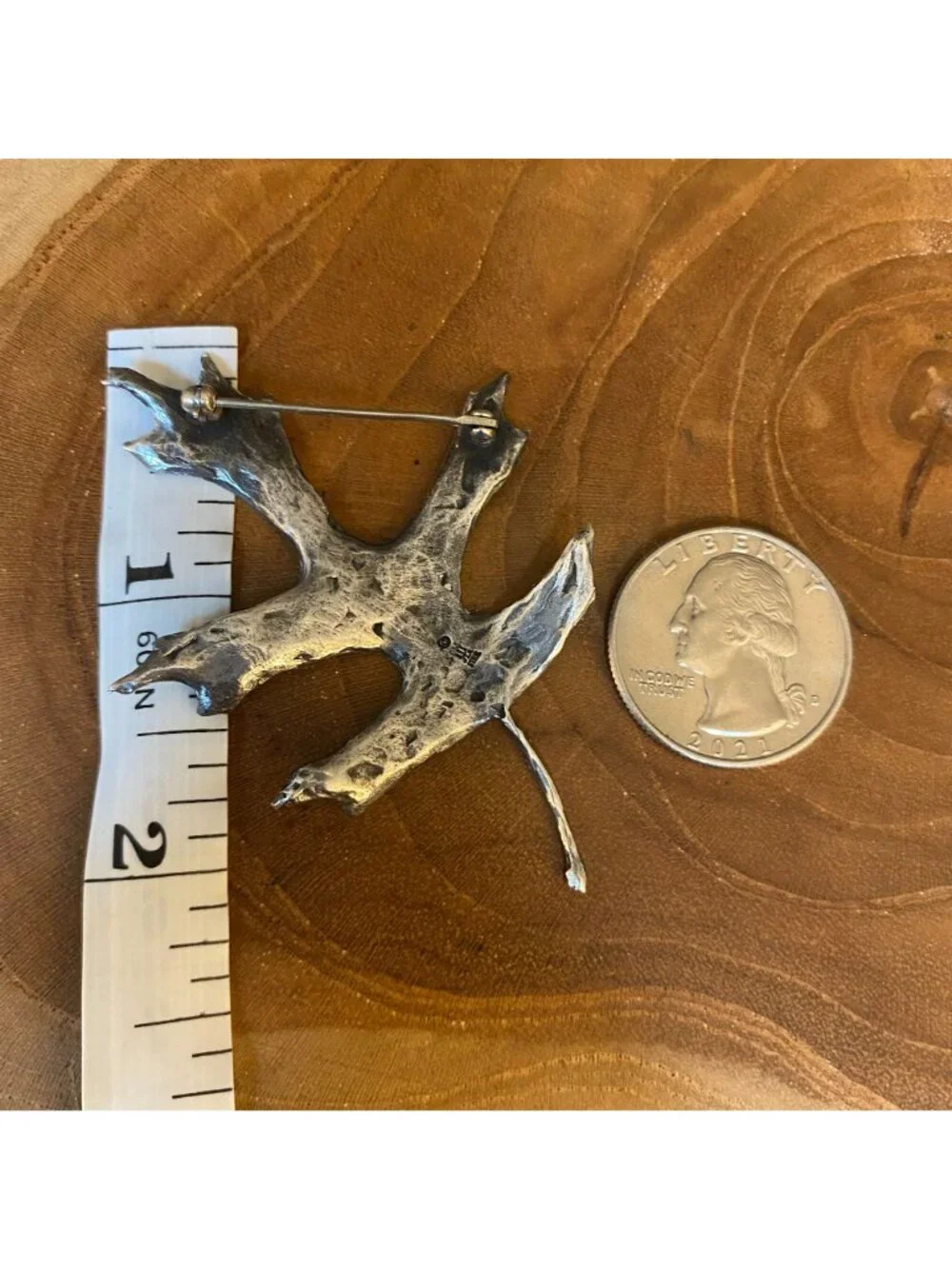 RETIRED James Avery Oak Leaf Brooch, Sterling Silver